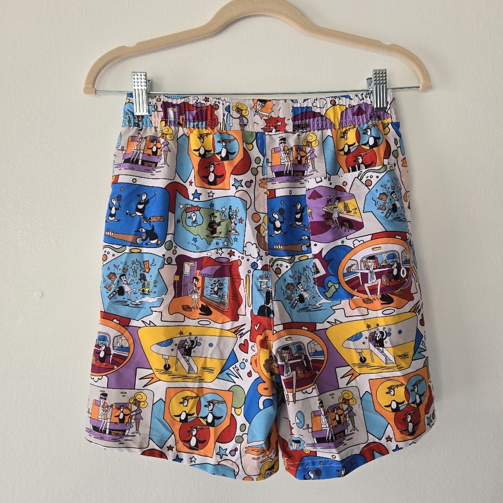 Original Penguin Jethro Haynes Print Stretch Mesh Lined Swim Shorts Size Small - Picture 9 of 15